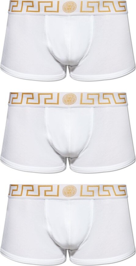 Versace Greca-Border Three-Pack Boxer Briefs