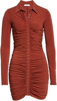 Thumbnail for your product : A.L.C. Larsen Ruched Long Sleeve Minidress