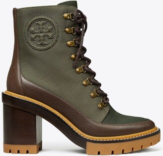 Tory Burch Miller Lug-Sole Ankle Boot | Olive / Militare / Brown | 10