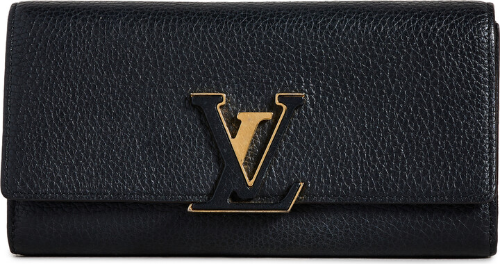 Louis Vuitton Capucines Wallet Striped Embroidered Canvas