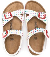 Thumbnail for your product : Birkenstock Kids Rio polka-dot sandals