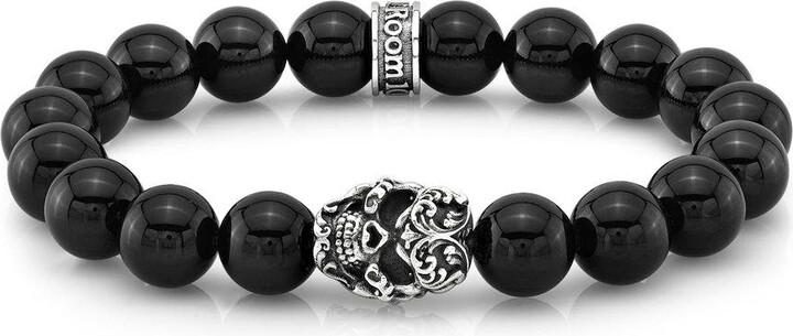 Room101 Filigree Skull Bead Bracelet