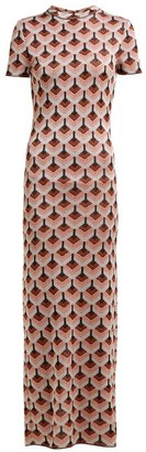 Paco Rabanne Geometric Metallic-jacquard Dress - Multi