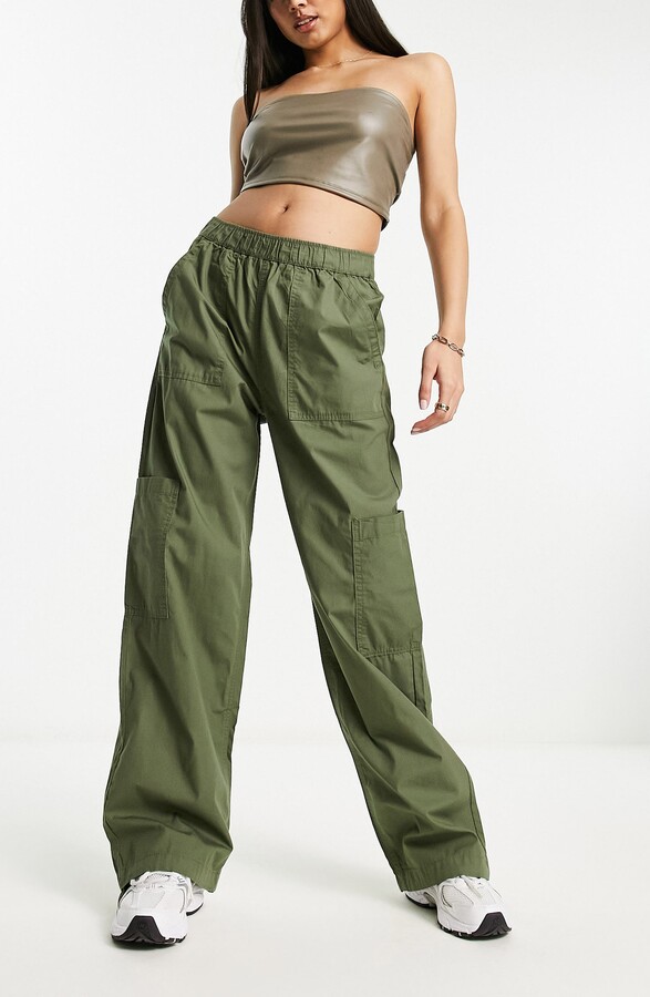 Wild Fable Women's Low-Rise Relaxed Corduroy Cargo Pants Khaki L - ShopStyle