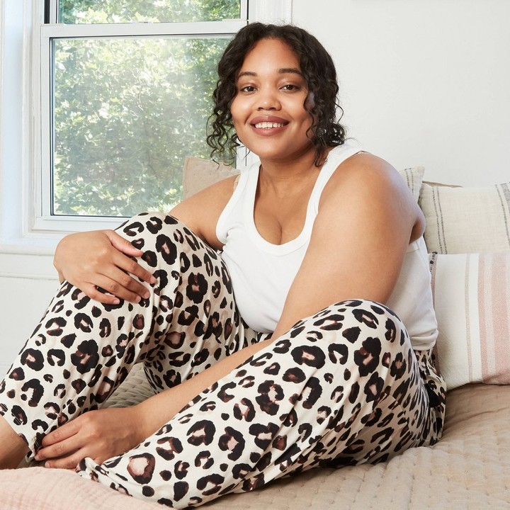 Stars Above Women's Plus Size Animal Print Beautifully Soft Pajama