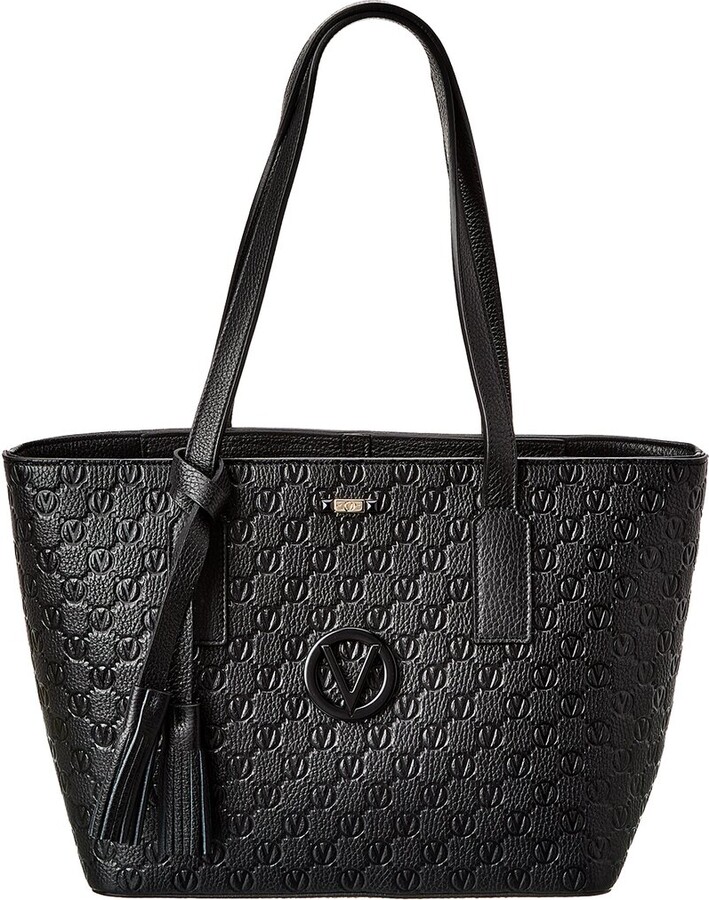 Valentino By Mario Valentino Prince Dollaro Monogram Leather Tote ShopStyle Shoulder Bags