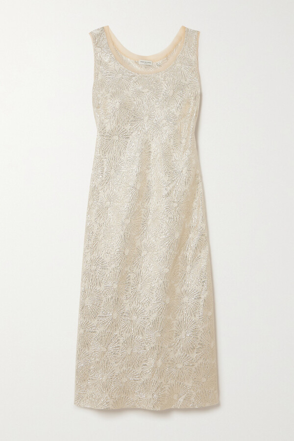 Ba&Sh Vaddie Floral-Print Dress - Silver