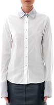 Thumbnail for your product : L'Agence Contrast-collar shirt