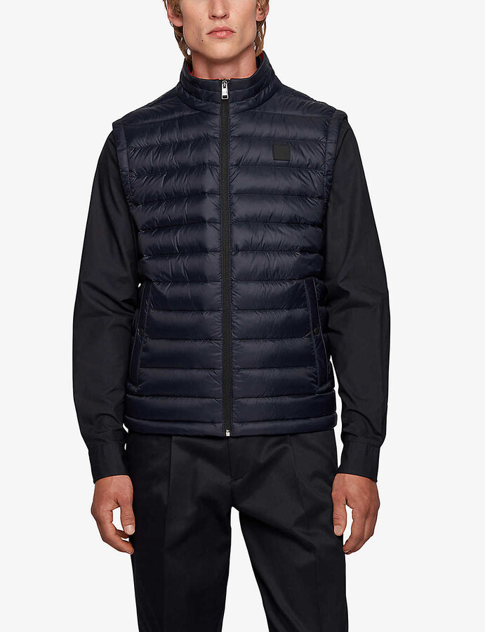 HUGO BOSS Quilted-down shell gilet - ShopStyle Outerwear
