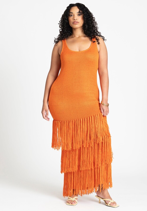 Fringe Sweater Dress