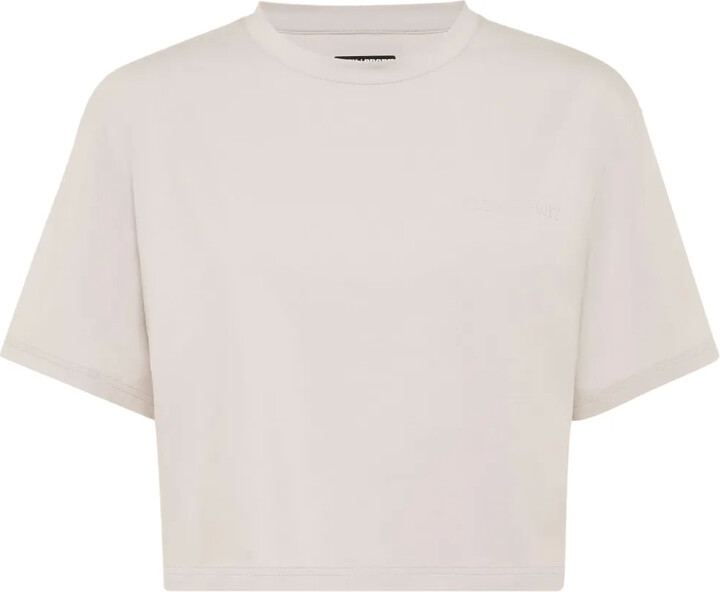 Plein Sport cropped crew-neck T-shirt