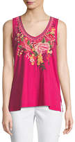 Thumbnail for your product : Johnny Was Adeline Sleeveless V-Neck Tank