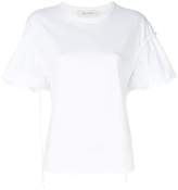 Cédric Charlier ruffle sleeve T-shirt 