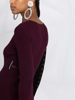 Thumbnail for your product : Just Cavalli Perforated Ribbed-Knit Dress