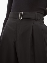 Thumbnail for your product : Officine Generale Pierre Buckled Wool-twill Trousers - Black