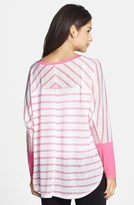 Thumbnail for your product : Mimichica Mimi Chica Stripe Burnout Dolman Tee (Juniors) (Online Only)