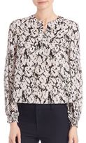 Thumbnail for your product : Derek Lam 10 Crosby Printed Silk Blouse