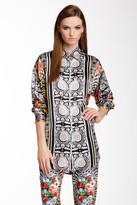 Thumbnail for your product : Versus Mixed Print Silk Blouse