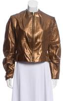 Thumbnail for your product : Yigal Azrouel Metallic Leather Jacket