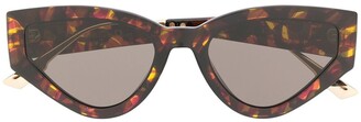 Christian Dior Cat-Eye Frame Tortoiseshell Sunglasses