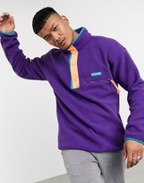 columbia three lakes half snap fleece lightweight jacket