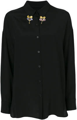 Moschino embellished long sleeved shirt