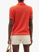 Thumbnail for your product : Barrie Cashmere-blend Terry Polo Shirt - Orange