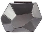 Thumbnail for your product : Herve Leger Steel Geometric Minaudière