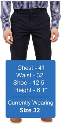 Calvin Klein Refined Stretch Cotton Twill Pant Men's Clothing