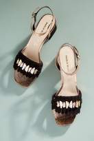 Thumbnail for your product : Anthropologie Whanda Low Velvet Sandals