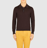 Thumbnail for your product : Gucci Brown Cashmere Polo-Neck Sweater