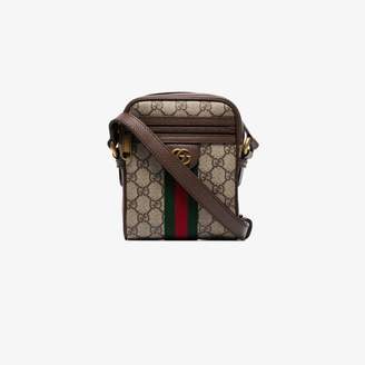 Gucci Brown Ophidia logo shoulder bag