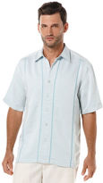Thumbnail for your product : Cubavera Short Sleeve 2 Front Insert Panel With Pickstitching