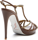 Thumbnail for your product : Rene Caovilla Crystal T-Strap Sandal