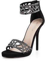 Thumbnail for your product : Carvela Gloss Jewelled Two-Part Sandals - Black