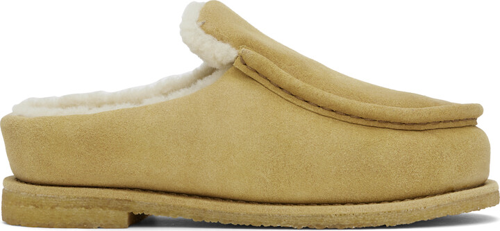 J.W.Anderson Tan Nubuck Mules