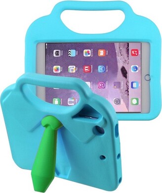 Valor Kids Drop-resistant Silicone Case Cover compatible with Apple iPad Mini 1/2/3/4/5 (2019), Tie, Blue