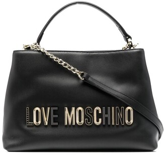 Moschino Love Top Handle Tote - Black | Shop the world's largest collection  of fashion | ShopStyle