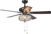 Thumbnail for your product : Home Accessories Curved Crystal Chandelier Ceiling Fan