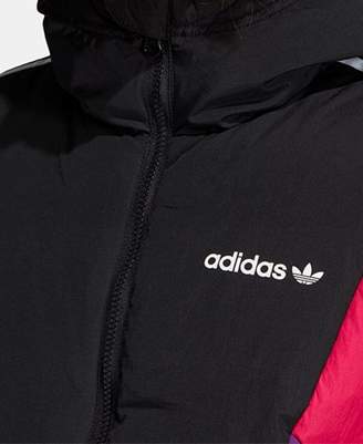 adidas 90s Colorblocked Hooded Down Jacket