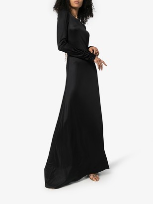 Michael Lo Sordo Low Back Maxi Gown