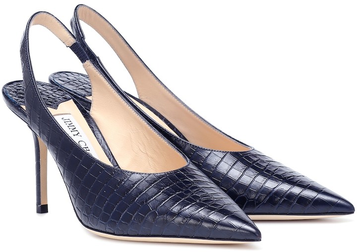 Jimmy Choo Ivy 85 slingback leather pumps ShopStyle