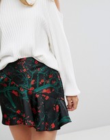 Thumbnail for your product : Vero Moda Floral Ruffle Mini Skirt