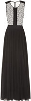 Thumbnail for your product : By Malene Birger Tiari lace-trimmed silk-chiffon gown