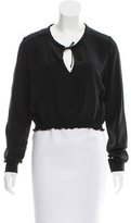 Thumbnail for your product : Vena Cava Cropped Long Sleeve Blouse