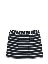 Thumbnail for your product : Armani Junior Striped Fleece Lined Cotton Mini Skirt