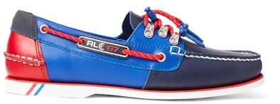 Ralph Lauren Merton Color-Blocked Leather Boat Shoe - ShopStyle Slip-ons &  Loafers