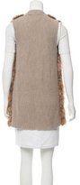 Thumbnail for your product : Alice + Olivia Knitted Fur Vest