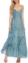 Thumbnail for your product : Love Stitch Lovestitch Teal Tiered Maxi