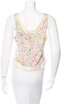Thumbnail for your product : Blumarine Silk Floral Top